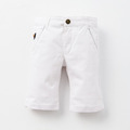 夏日紳士棉質短褲-白_1