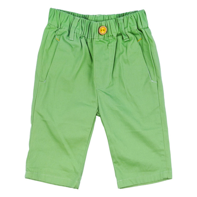 棉質休閒短褲-綠