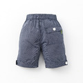 小紳士休閒短褲-藍
