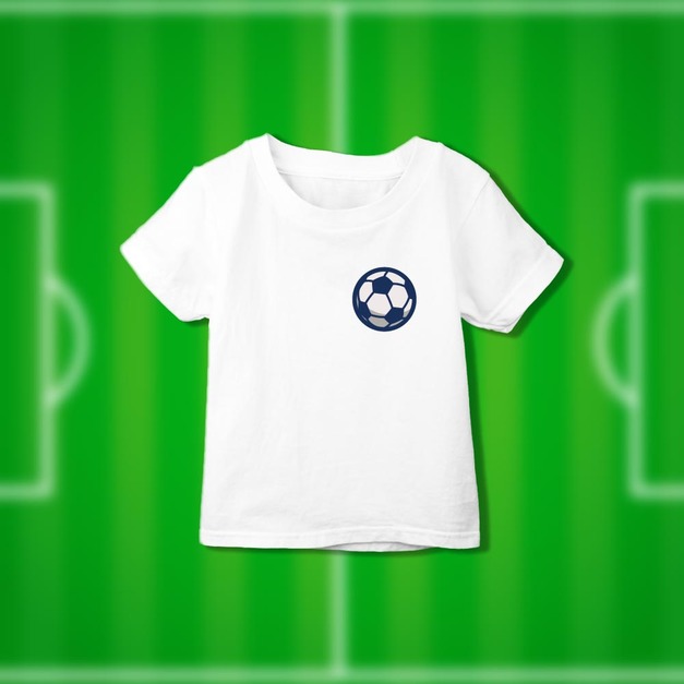 家庭足球超級聯賽T恤-足球-童