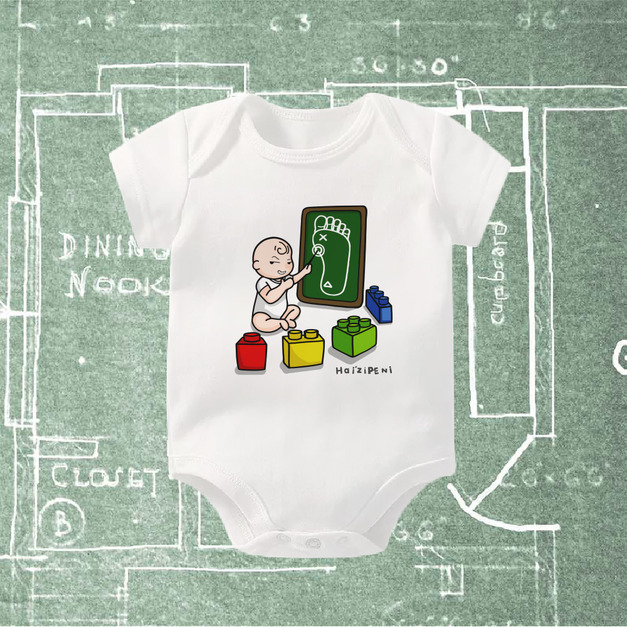 寶寶和積木的神秘計畫 短袖包屁衣