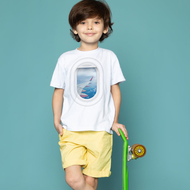 造飛機 機翼 短袖 上衣 T恤 童