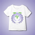 日本傳統紋樣T恤-紫藤花環-童_1