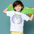 日本傳統紋樣T恤-紫藤花環-童