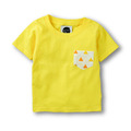 日本傳統紋樣T恤-鱗紋-閃耀黃-童