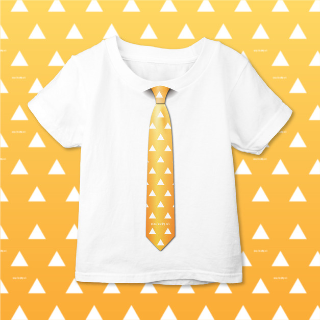 鱗紋領帶T恤-童