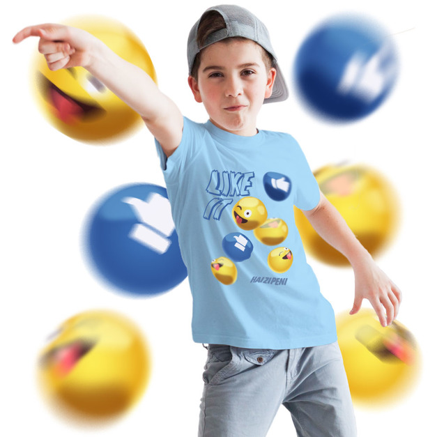 表情符號LIKE IT T恤 童