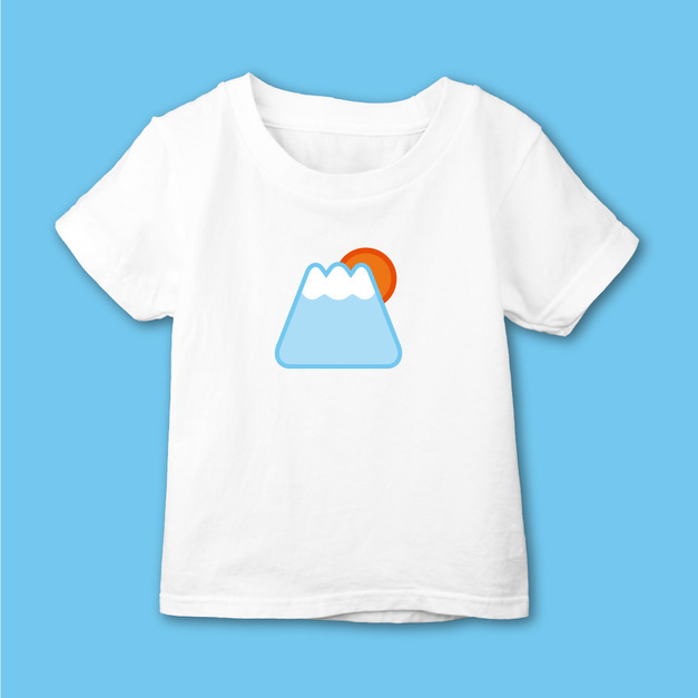 QQ富士山 短袖上衣 T恤 童