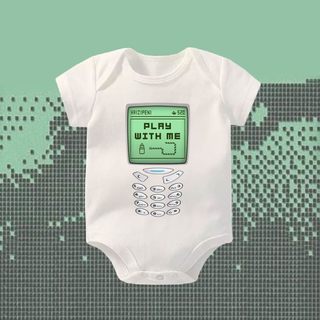 追奶寶寶貪食蛇包屁衣-短袖-白