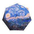輕巧油畫折傘-梵谷-星夜-The Starry Night