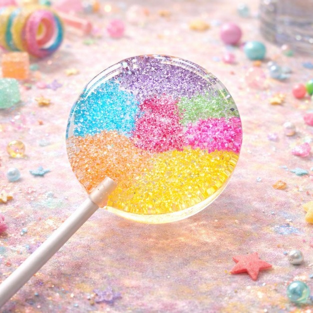 漸層棒棒糖 - 糖色拼圖 