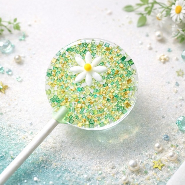 創意棒棒糖－微光雛菊