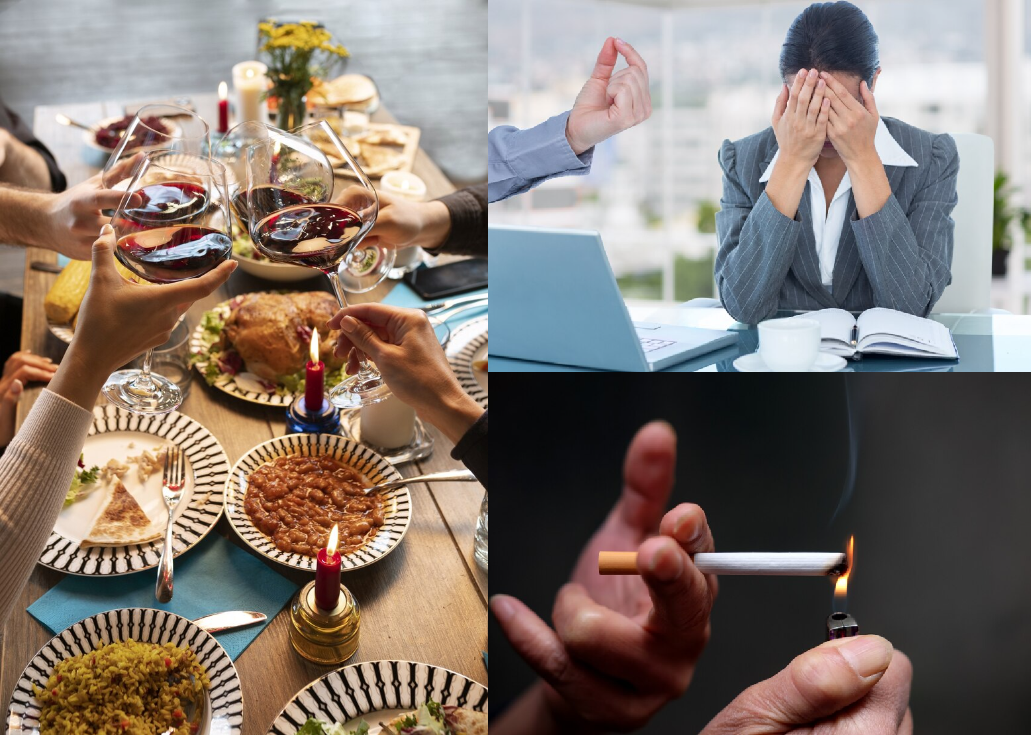 掉髮預防，先顧好營養！ 節食、抽煙與壓力，飲食失調症（厭食症與暴食症）和營養失衡都是造成營養缺乏落髮和壓力型落髮的主要原因。