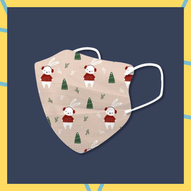 醫宏兒童2-6歲3D立體醫療口罩20入-音樂小兔