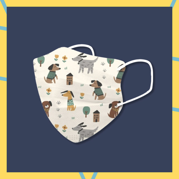 醫宏兒童2-6歲3D立體醫療口罩20入-狗狗好朋友