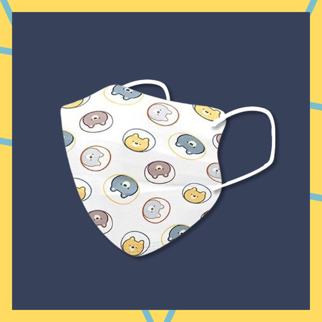 醫宏兒童2-6歲3D立體醫療口罩20入-圓圈熊熊
