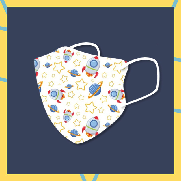 醫宏兒童2-6歲3D立體醫療口罩20入-火箭探險