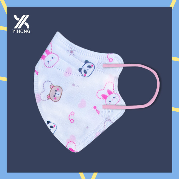 醫宏兒童3-9歲3D醫療口罩20入-貓熊小兔