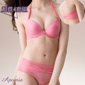 艾波迷亞歐風晶鑽繞頸美內衣胸罩4套組