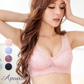 艾波迷亞舒適美型無鋼圈蕾絲背心式內衣1件組(出清不退換貨)_2
