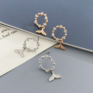 人魚小圈 ‧ 純銀耳環