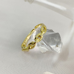 金鍊條 ‧ 純銀戒指