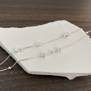 星光閃耀 ‧ 純銀腳鍊