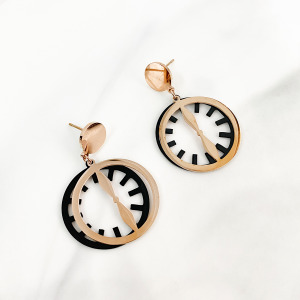 浪漫時光鋼耳環