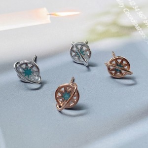 立體星球 ‧ 純銀耳環