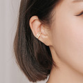 波浪鑽耳骨夾 ‧ 純銀耳環_1