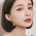 法式甜心圈 ‧ 純銀耳環_1