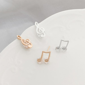 音符 ‧ 純銀耳環