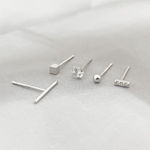 五件組 ‧ 純銀耳環