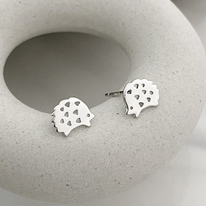 小刺蝟 ‧ 純銀耳環