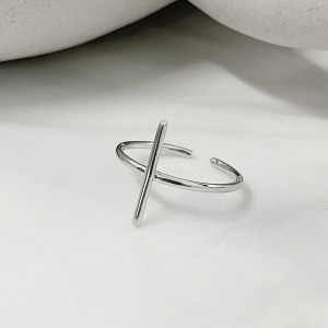 信仰十字架 ‧ 純銀戒指