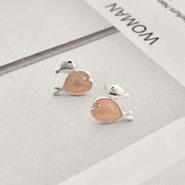 兩隻小魚 ‧ 純銀耳環