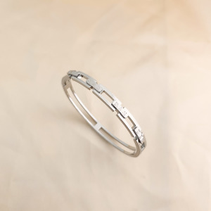 羅馬鍊條鋼手環 (銀)