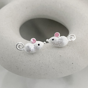 小鼠來寶 ‧ 純銀耳環