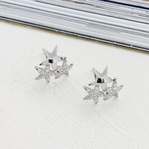 閃耀星鑽 ‧ 純銀耳環