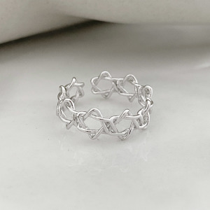 六芒星 ‧ 純銀戒指