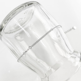 銀河鑲鑽 ‧ 純銀手鍊