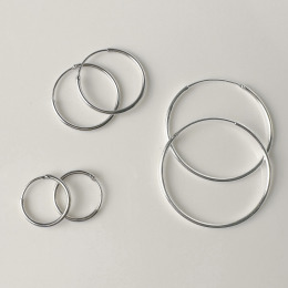 基本圈圈 ‧ 純銀耳環