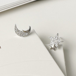 星月鑽 ‧ 純銀耳環