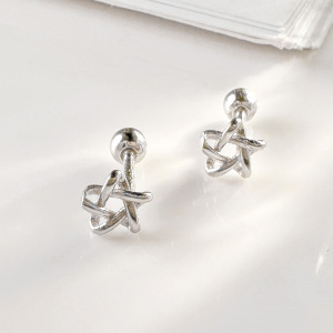 小星星轉珠 ‧ 純銀耳環