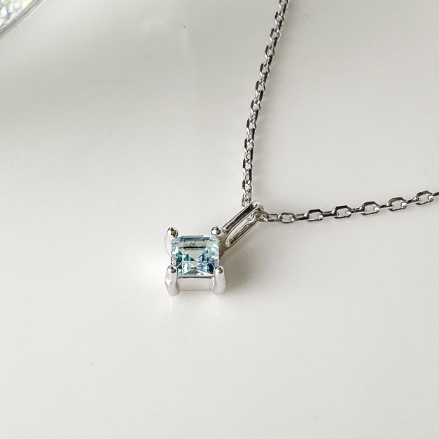 天然石│方鑽托帕石 ‧ 純銀項鍊