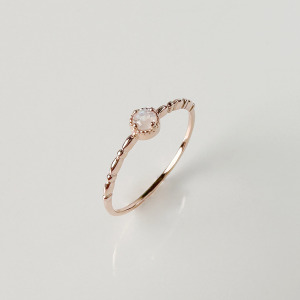 天然石│圓舞曲拉長石 ‧ 純銀戒指