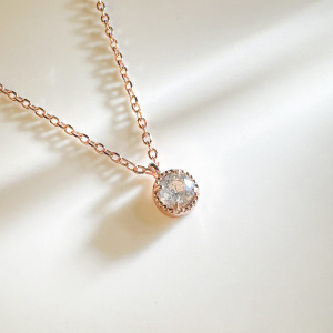 天然石│拉長石璀璨時光 ‧ 純銀項鍊