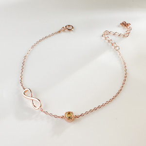 天然石│黃水晶無限美好 ‧ 純銀手鍊