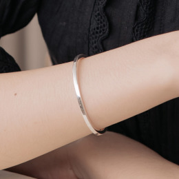 光面手環 ‧ 純銀手鍊