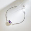 天然石│紫水晶預言家 ‧ 純銀手鍊
